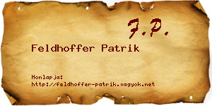 Feldhoffer Patrik névjegykártya